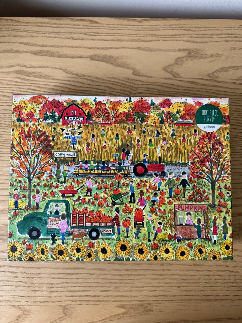 Michael Storrings Fall Harvest Puzzle - Green, Orange, Yellow, Red, Brown